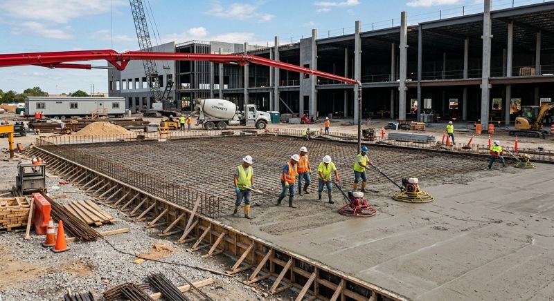 Commercial Slab Installation in Kalamazoo, MI